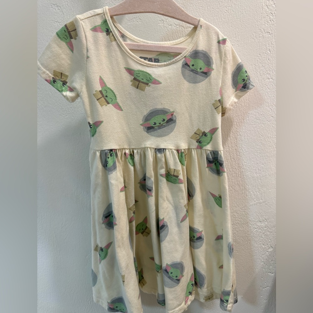 MAD Engine Baby Yoda themed T-shirt style dress.